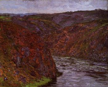 Claude Oscar Monet : Valley of the Creuse, Grey Sky